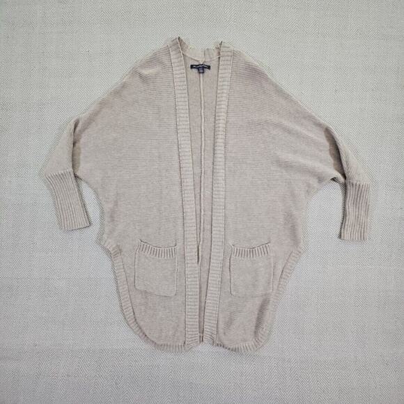 American Eagle Outfitters Cardigan Women’s X-Small Beige Open Front Boho Y2K - Picture 1 of 16